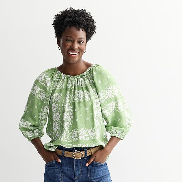 Женский топ с защипами Petite Sonoma Goods For Life, Olive Floral Bandanna
Женский топ с защипами Petite Sonoma Goods For Life, Olive Floral Bandanna