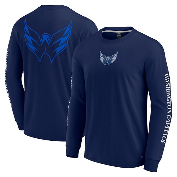 Мужская синяя футболка washington capitals elements strive с длинным рукавом Fanatics
Мужская синяя футболка washington capitals elements strive с длинным рукавом Fanatics