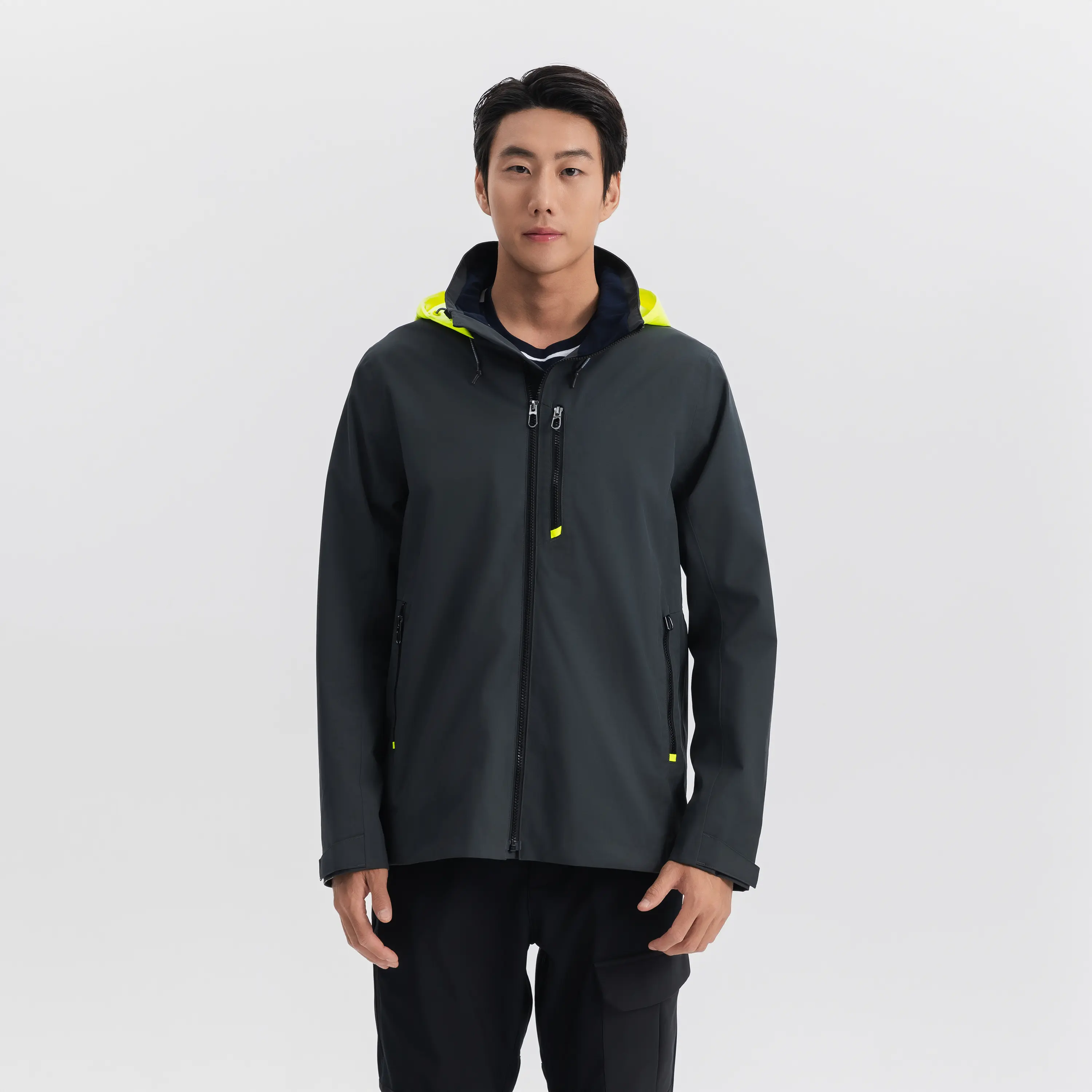 Мужская парусная ветровка Tribord Sailing 500 серо-жёлтая с капюшоном
Мужская парусная ветровка Tribord Sailing 500 серо-жёлтая с капюшоном