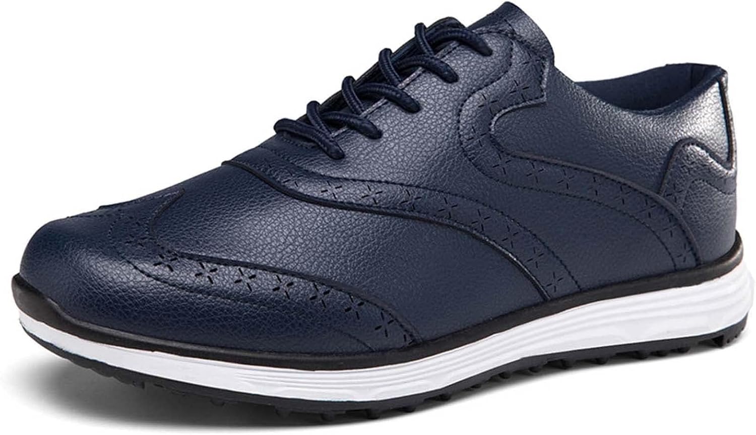 Гольф обувь для мужчин большого размера, кожаные водонепроницаемые кроссовки для гольфа без шипов, противоскользящая обувь для ходьбы Vibliss, синий
Гольф обувь для мужчин большого размера, кожаные водонепроницаемые кроссовки для гольфа без шипов, противоскользящая обувь для ходьбы Vibliss, синий