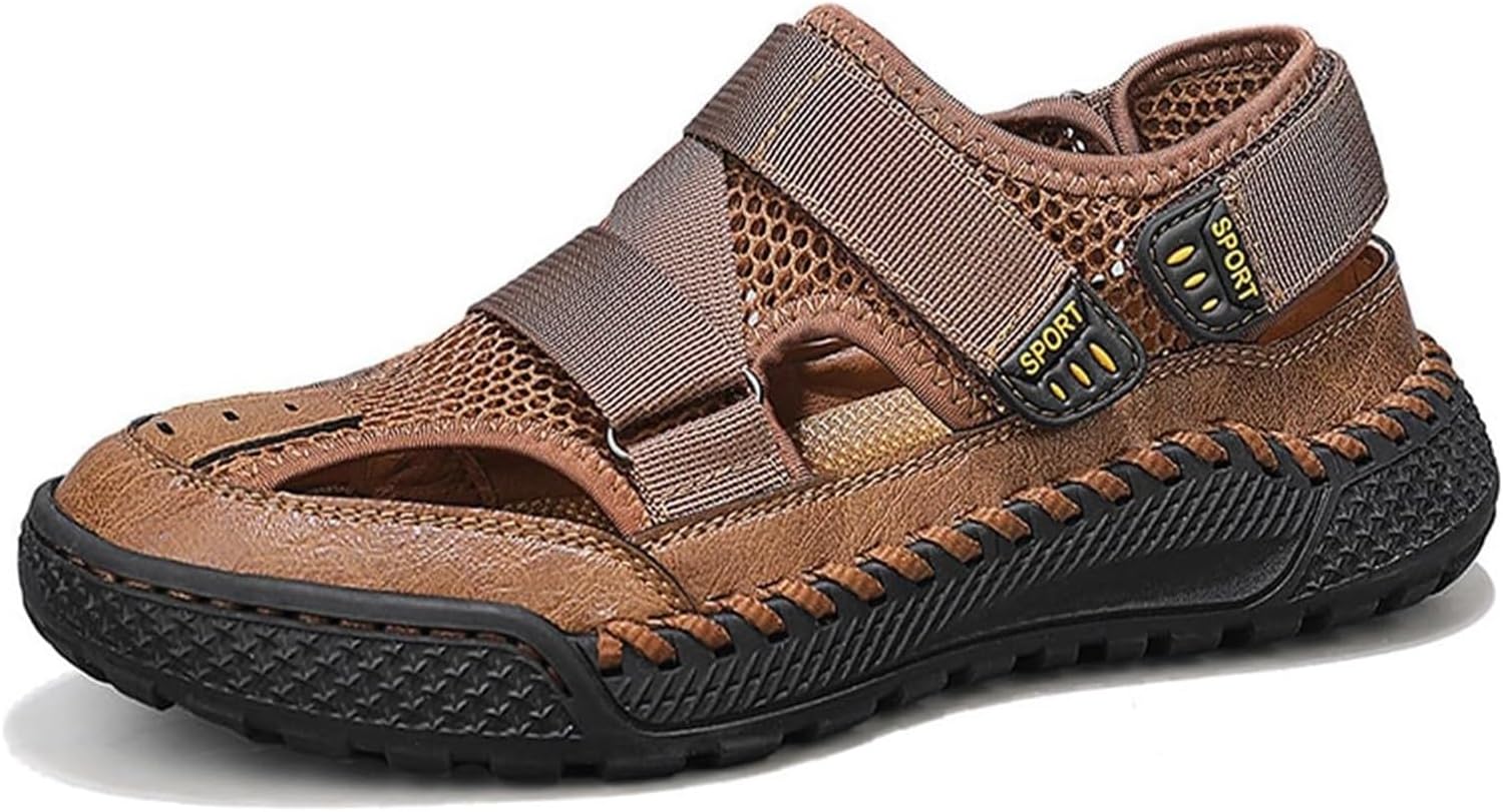 Мужские закрытые сандалии на сетке с удобной посадкой, противоскользящие, легкие, быстросохнущие, спортивные, повседневные, плоские для походов, дышащие, пляжные сандалии Generic, коричневый
Мужские закрытые сандалии на сетке с удобной посадкой, противоскользящие, легкие, быстросохнущие, спортивные, повседневные, плоские для походов, дышащие, пляжные сандалии Generic, коричневый
