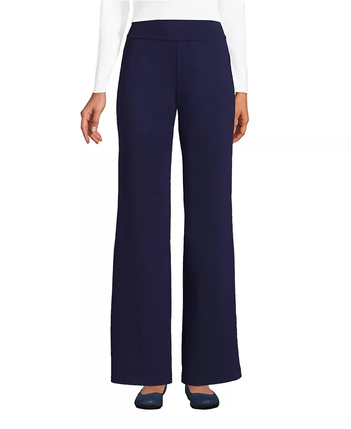 Женские брюки Petite Starfish с высокой посадкой и широкими штанинами Lands' End, синий 
Женские брюки Petite Starfish с высокой посадкой и широкими штанинами Lands' End, синий