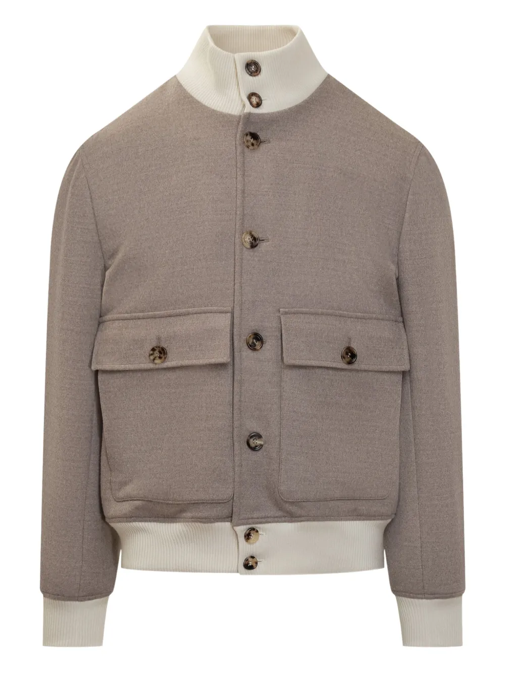 Куртка-бомбер с накладными карманами Brunello Cucinelli, серый
Куртка-бомбер с накладными карманами Brunello Cucinelli, серый