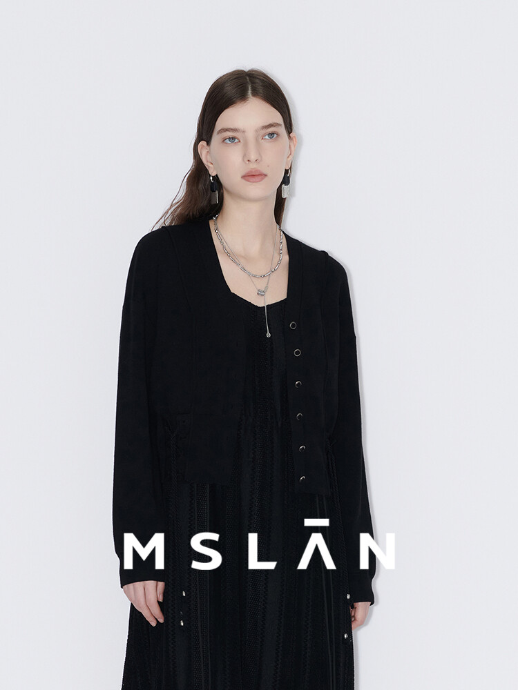 Жакет короткий MSlan с завязками на талии, черный
Жакет короткий MSlan с завязками на талии, черный