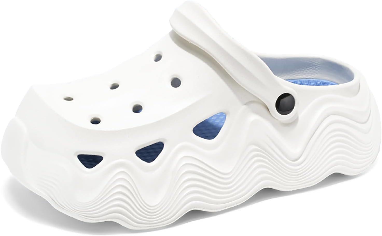 Женские и мужские кломпы-мюли на платформе с волнообразной подошвой EVA, удобные, с регулируемым задним ремешком, без застежек Twodnawk, белый
Женские и мужские кломпы-мюли на платформе с волнообразной подошвой EVA, удобные, с регулируемым задним ремешком, без застежек Twodnawk, белый