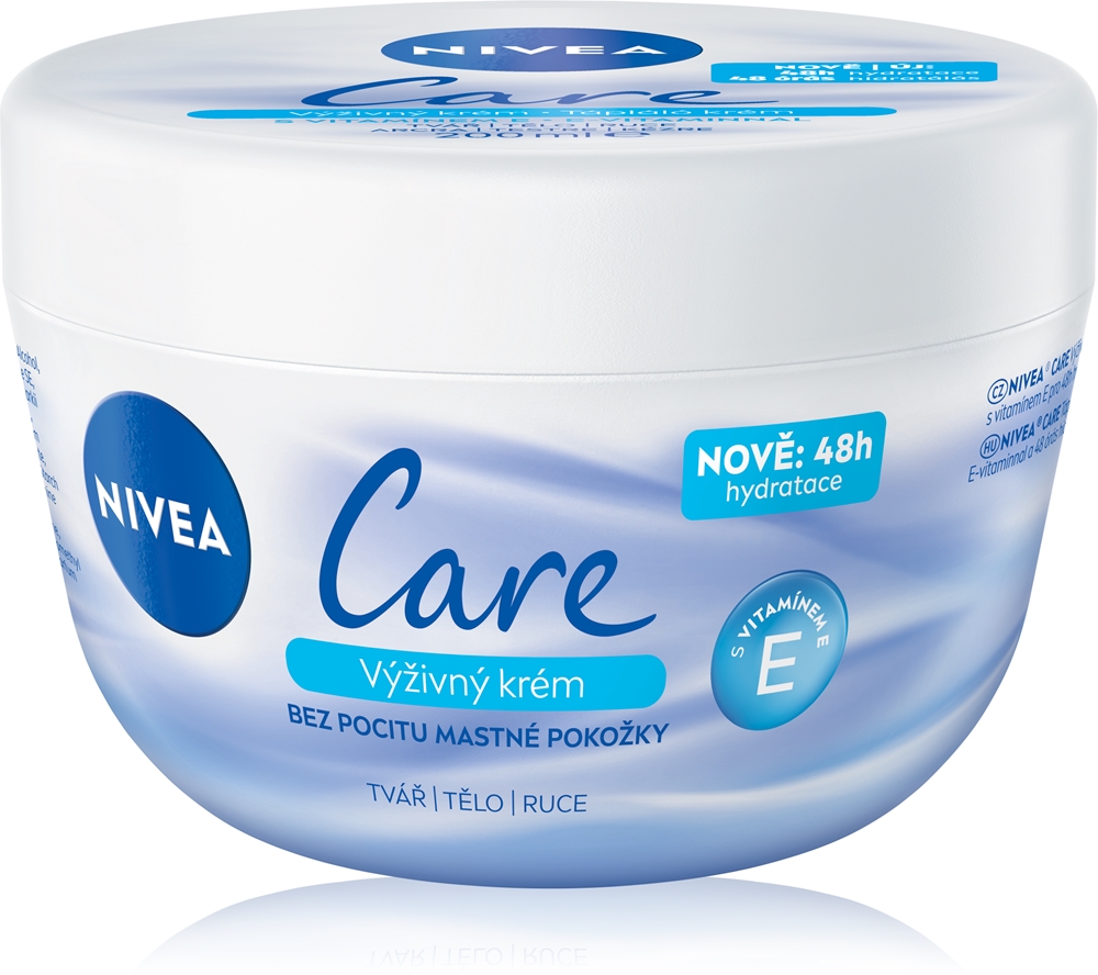 Питательный крем Care Nivea, 200 мл
Питательный крем Care Nivea, 200 мл