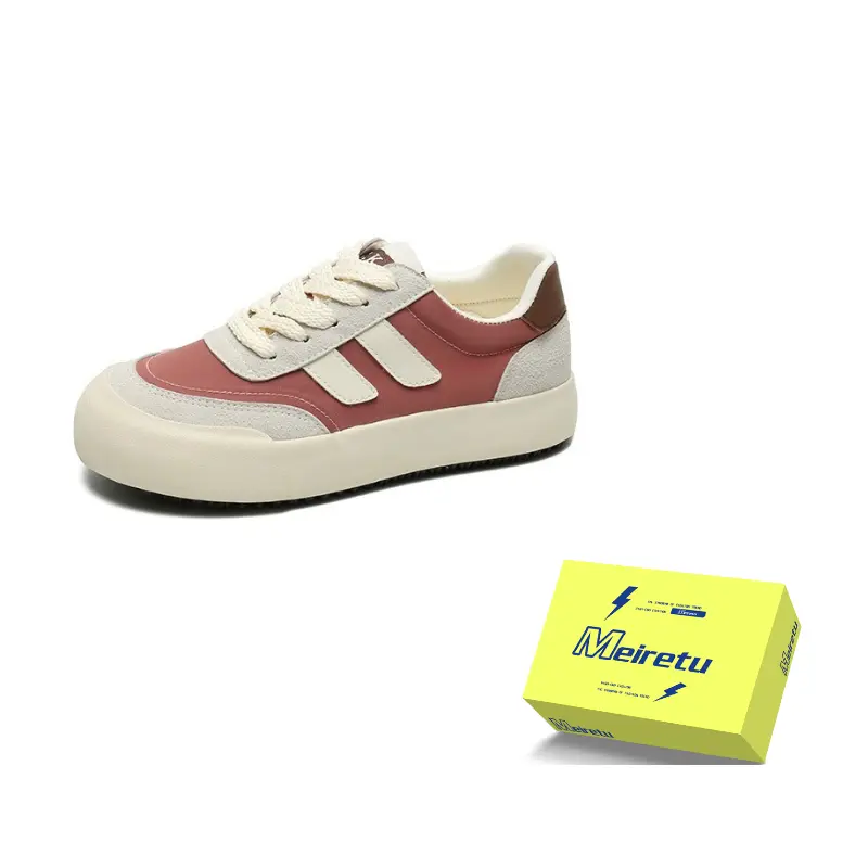 Meiretu Антискользящие износостойкие низкие скейтерские кроссовки мужские розовые, цвет Pink
Meiretu Антискользящие износостойкие низкие скейтерские кроссовки мужские розовые, цвет Pink