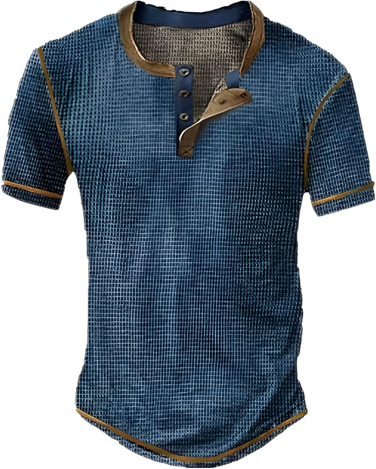 Мужская поло ZYXTIM Waffle Henley с коротким рукавом
Мужская поло ZYXTIM Waffle Henley с коротким рукавом