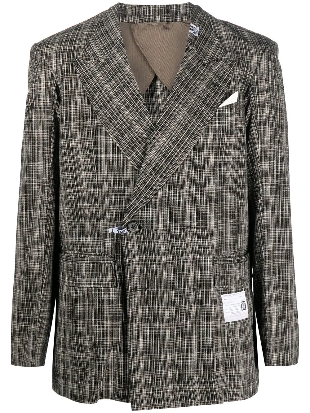 Пиджак в клетку Maison Mihara Yasuhiro, черный
Пиджак в клетку Maison Mihara Yasuhiro, черный