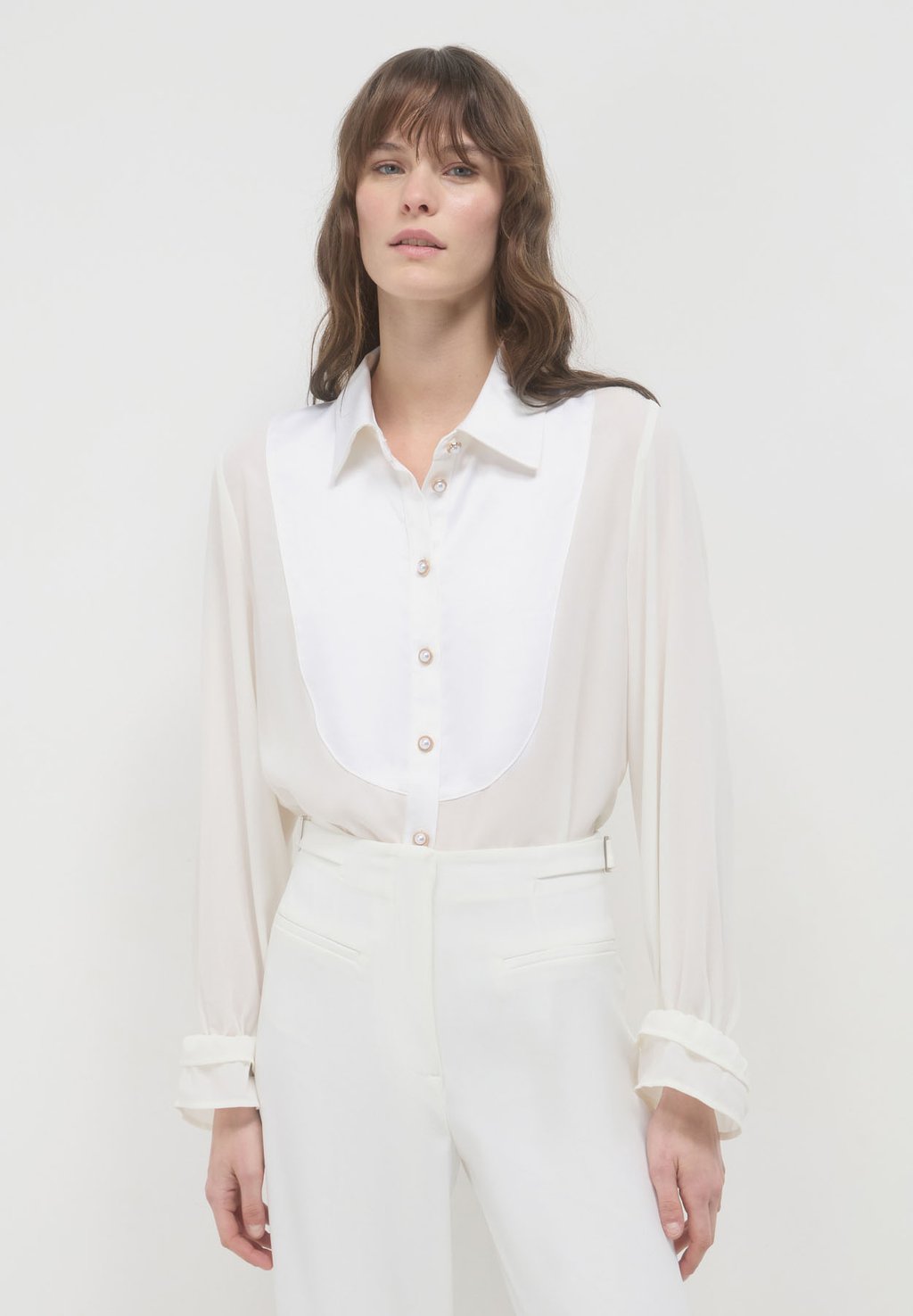 Блузка на пуговицах Calliope, кремовый
Блузка на пуговицах Calliope, кремовый