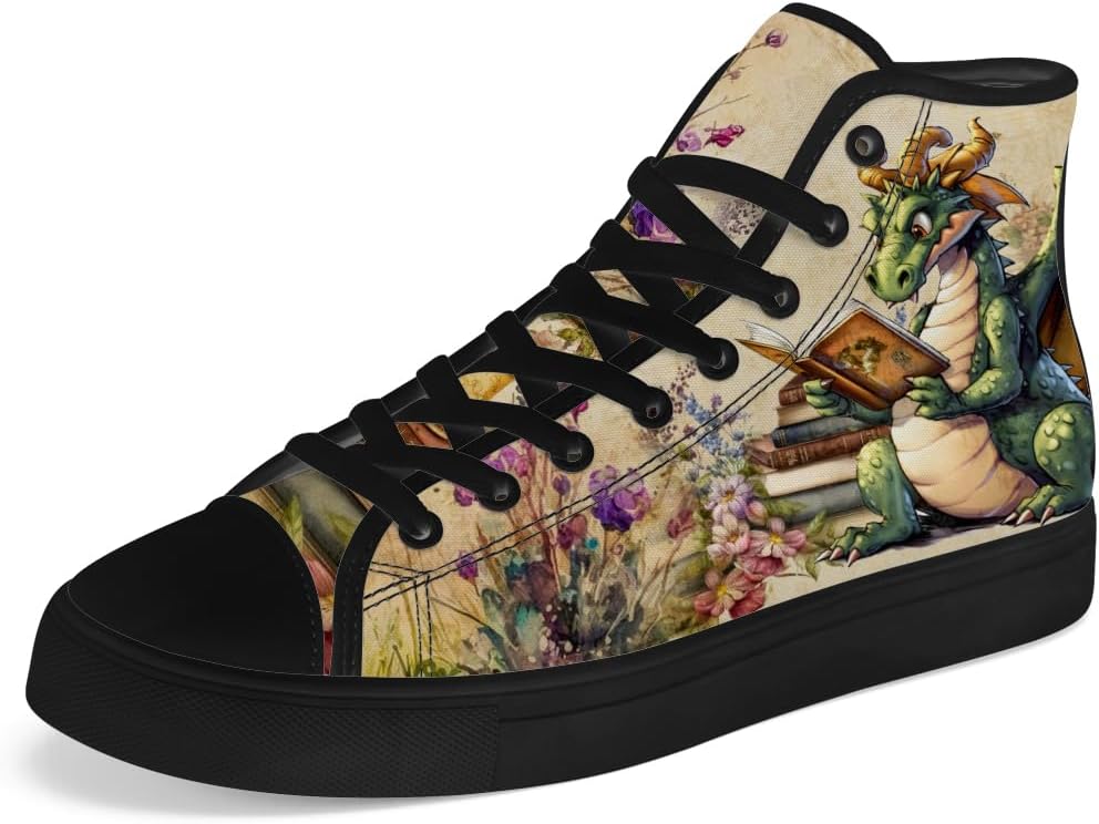 Мужские и женские высокие кеды из канвы с рисунком дракона, шнуровка, повседневная обувь, подарок для мальчиков и девочек Chebing, зеленый
Мужские и женские высокие кеды из канвы с рисунком дракона, шнуровка, повседневная обувь, подарок для мальчиков и девочек Chebing, зеленый