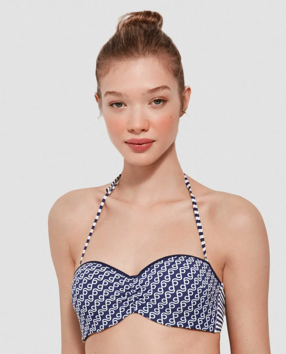 Лиф бикини-бандо с мультипринтом и съемными бретелями Gisela, мультиколор
Лиф бикини-бандо с мультипринтом и съемными бретелями Gisela, мультиколор