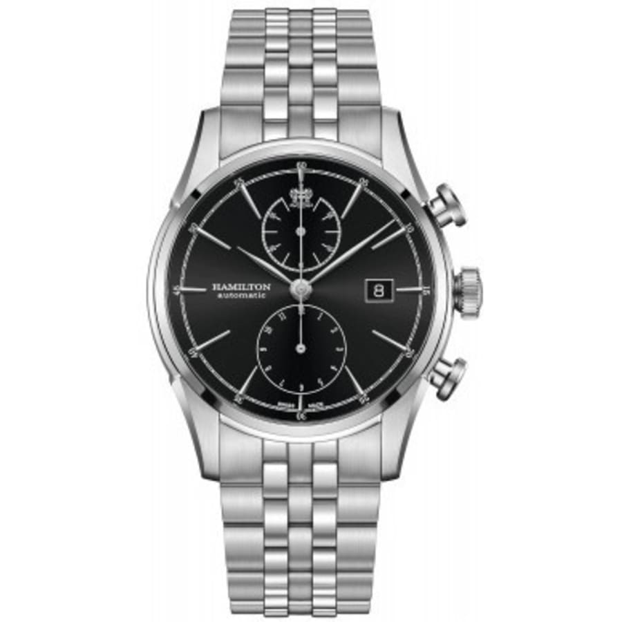 Hamilton American Classic Spirit of Liberty Auto черные циферблаты из нержавеющей стали мужские часы H32416131
Hamilton American Classic Spirit of Liberty Auto черные циферблаты из нержавеющей стали мужские часы H32416131