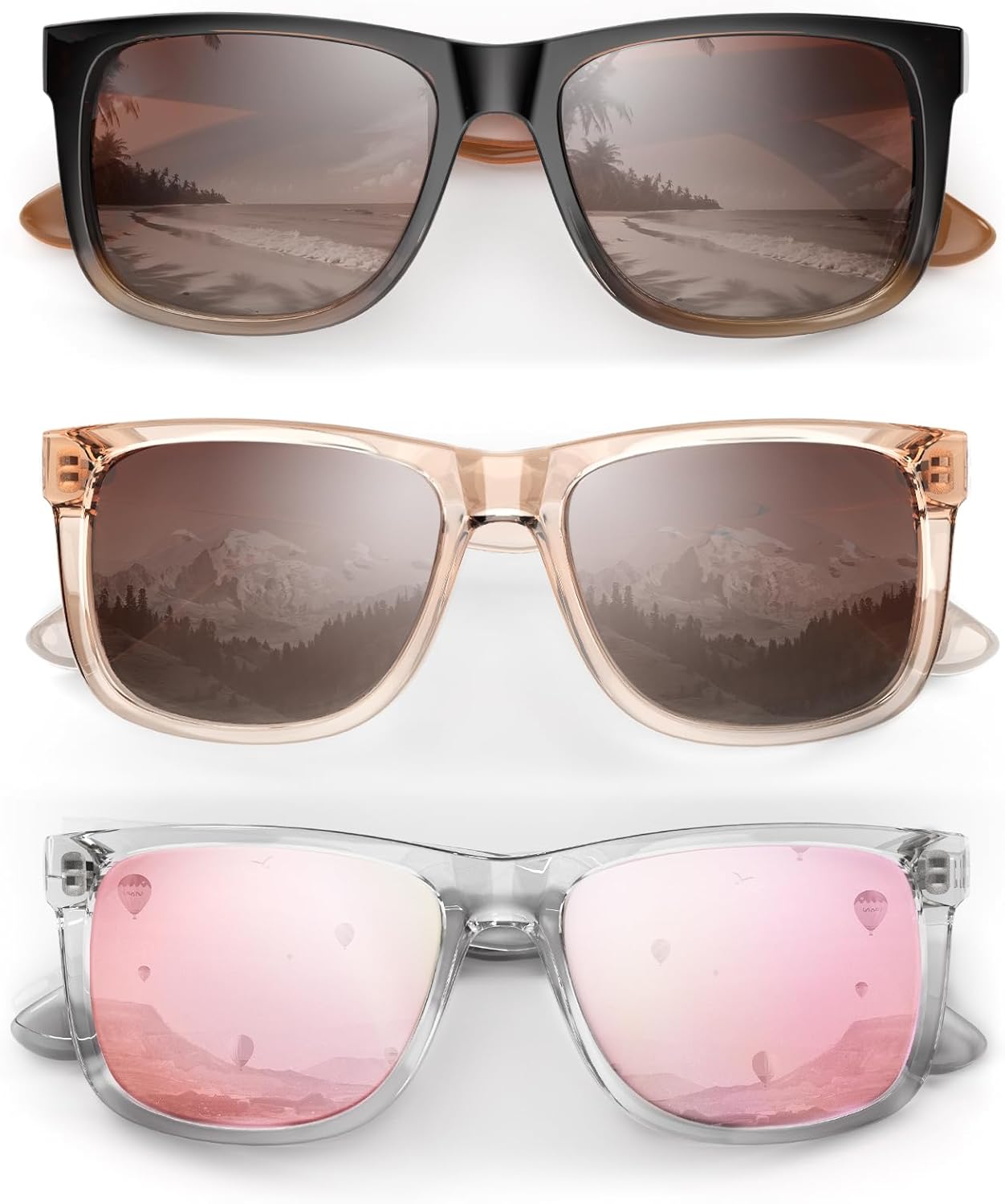 Поляризованные солнцезащитные очки для женщин, модные классические ретро-очки, дизайнерские солнцезащитные очки для мужчин, винтажные модные очки с защитой UV400 CIFOYA, Gradient Brown + Light Brown + Pink1
Поляризованные солнцезащитные очки для женщин, модные классические ретро-очки, дизайнерские солнцезащитные очки для мужчин, винтажные модные очки с защитой UV400 CIFOYA, Gradient Brown + Light Brown + Pink1