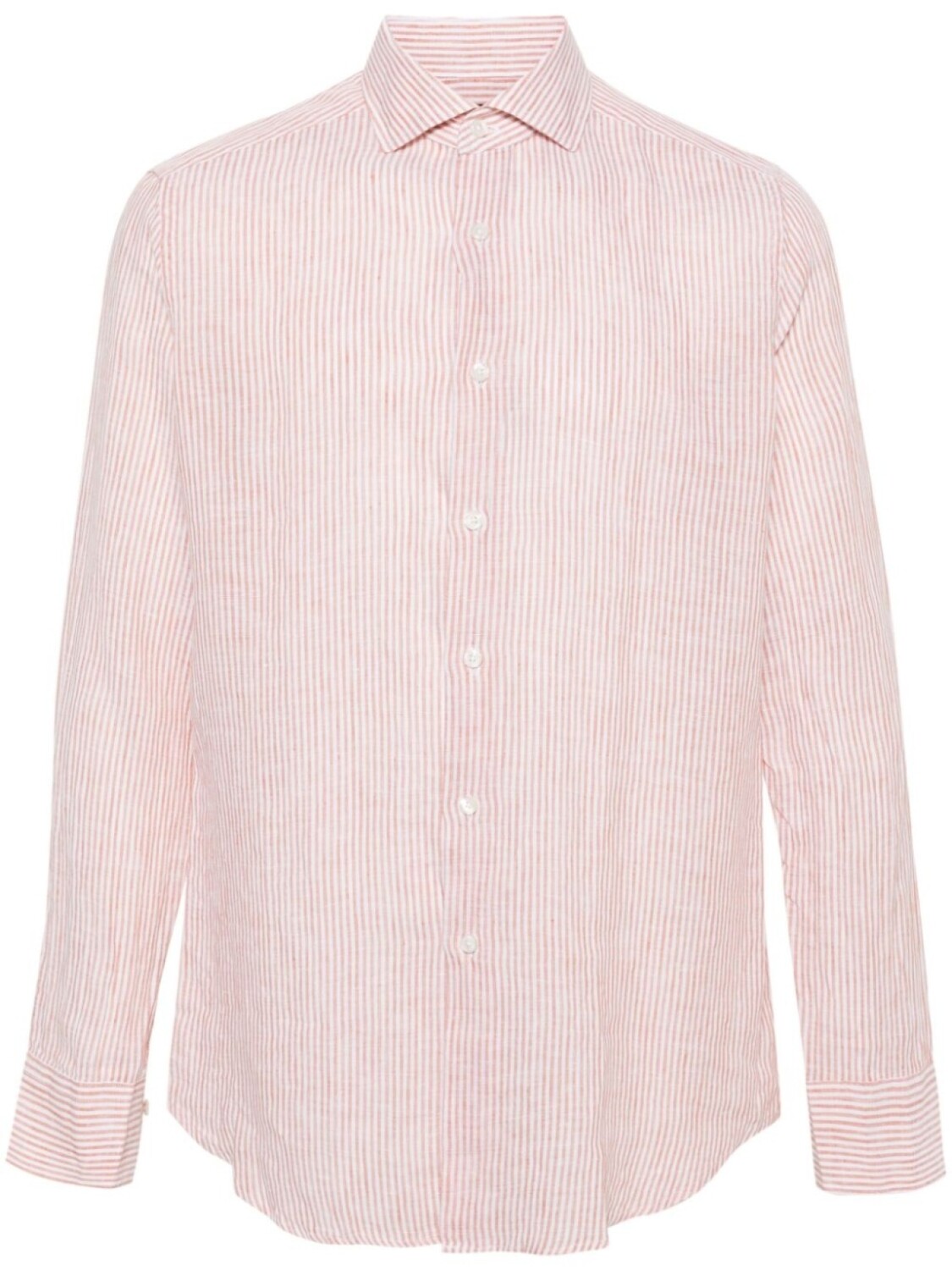 Льняная рубашка в полоску Dell'oglio, оранжевый
Льняная рубашка в полоску Dell'oglio, оранжевый