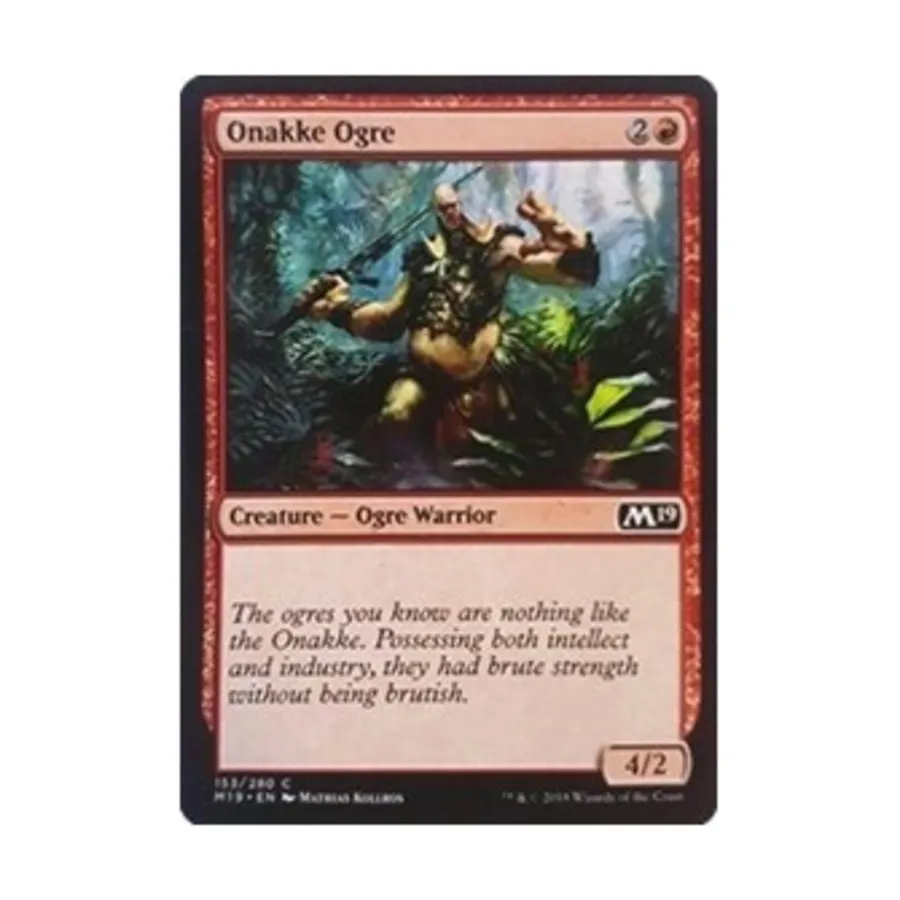 CCG Онакке Огре (C) (Рольга), MTG - Core Set 2019
CCG Онакке Огре (C) (Рольга), MTG - Core Set 2019