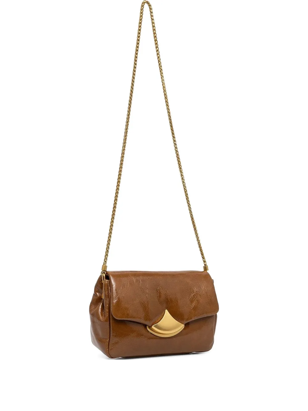 Сумка через плечо с клапаном спереди и цепочным ремешком Sessùn, коричневый
Сумка через плечо с клапаном спереди и цепочным ремешком Sessùn, коричневый