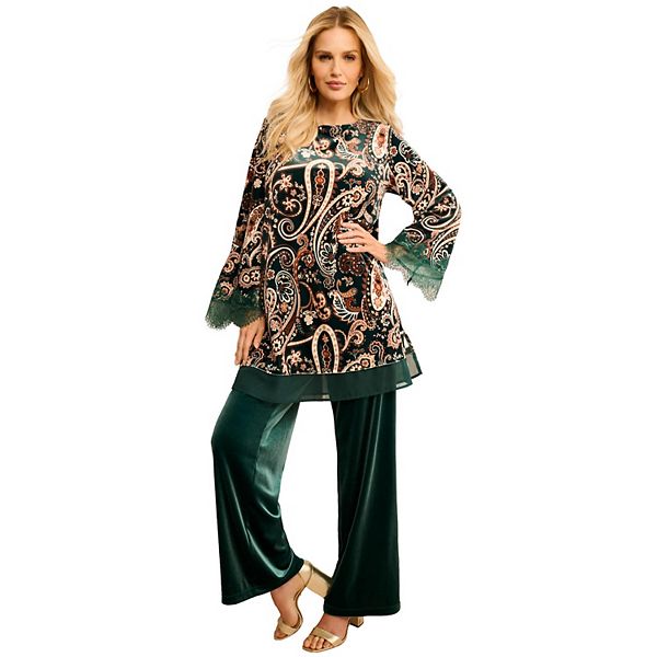 Женская плюс сайз туника из велюра с кружевной отделкой Roaman'S, Emerald Flower Paisley, Зеленый, Женская плюс сайз туника из велюра с кружевной отделкой Roaman'S, Emerald Flower Paisley
Женская плюс сайз туника из велюра с кружевной отделкой Roaman'S, Emerald Flower Paisley, Зеленый, Женская плюс сайз туника из велюра с кружевной отделкой Roaman'S, Emerald Flower Paisley