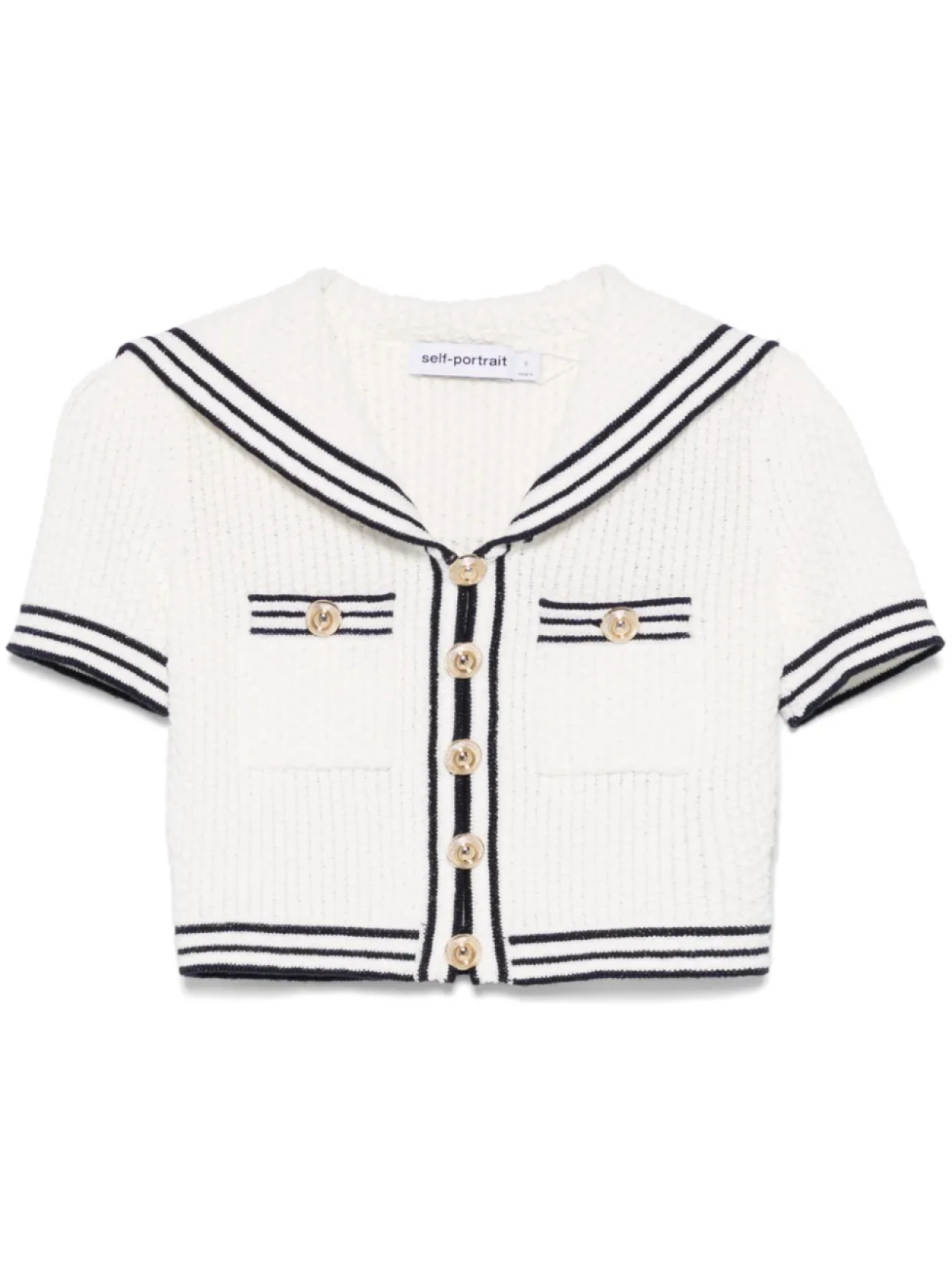 Self-Portrait фактурный топ, белый
Self-Portrait фактурный топ, белый