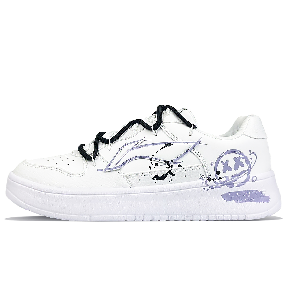 LINING Кроссовки для скейтборда Pontoon Boats, противоскользящие, износостойкие, дышащие, увеличивающие рост, с низким верхом, мужские, белые, фиолетовые
LINING Кроссовки для скейтборда Pontoon Boats, противоскользящие, износостойкие, дышащие, увеличивающие рост, с низким верхом, мужские, белые, фиолетовые