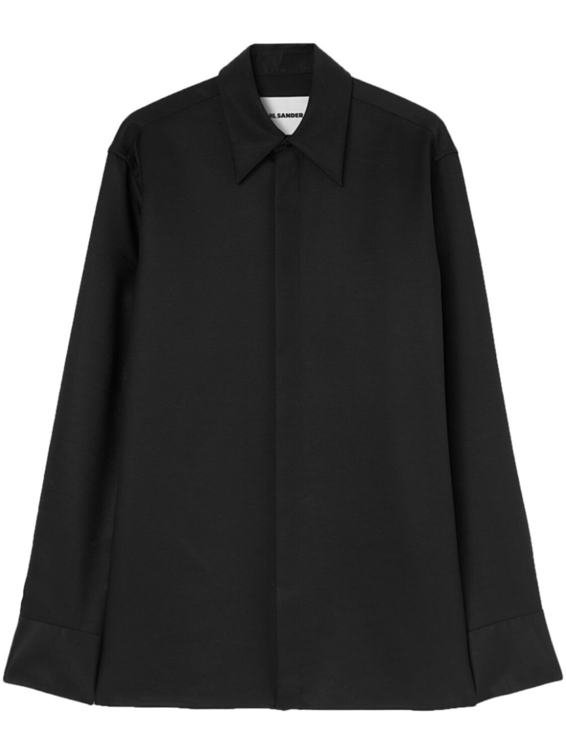 Саржевая рубашка Jil Sander, черный
Саржевая рубашка Jil Sander, черный