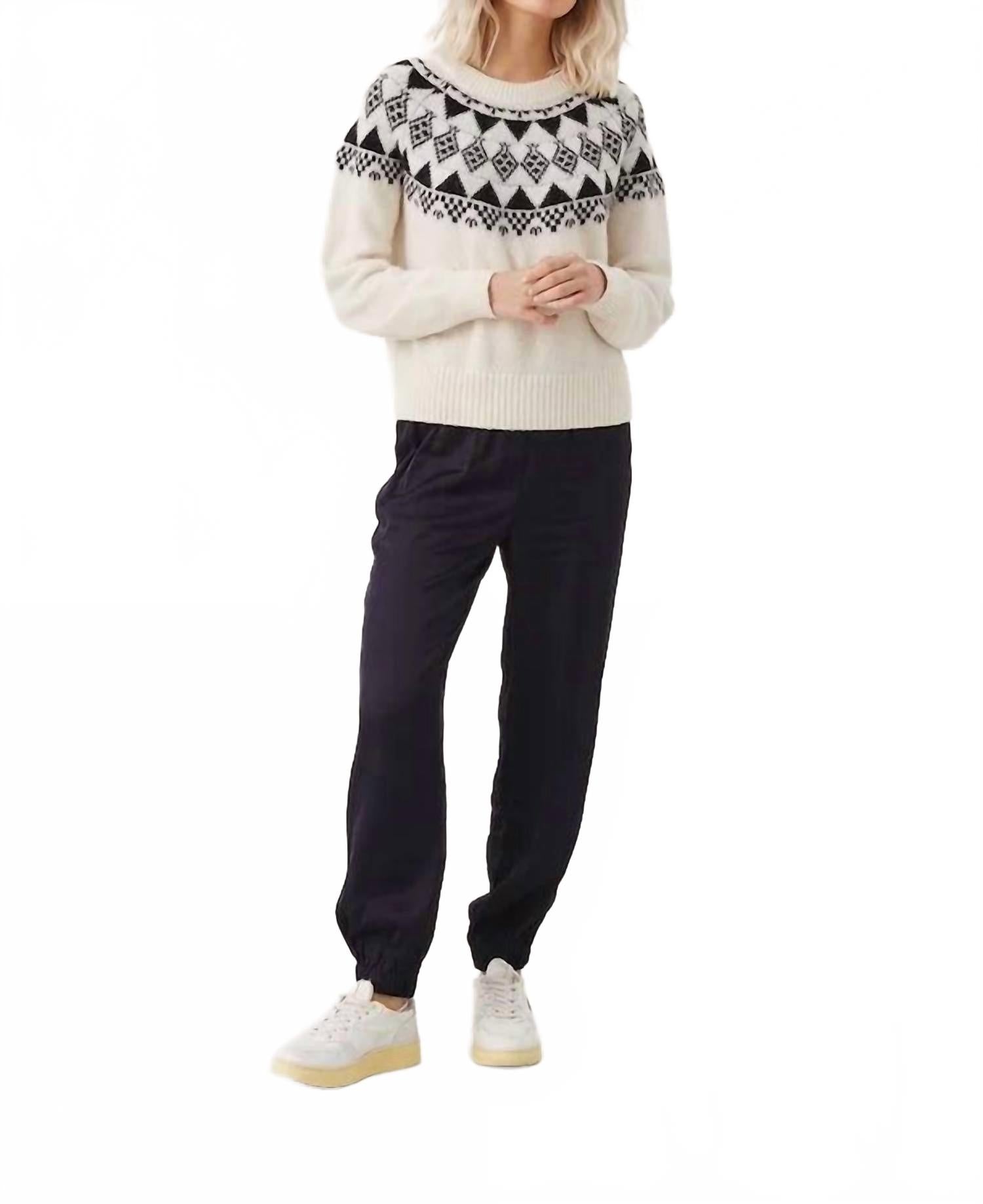 Викала свитер с жаккардовым узором в цвете уайткэп Part Two, Whitecap 
Викала свитер с жаккардовым узором в цвете уайткэп Part Two, Whitecap