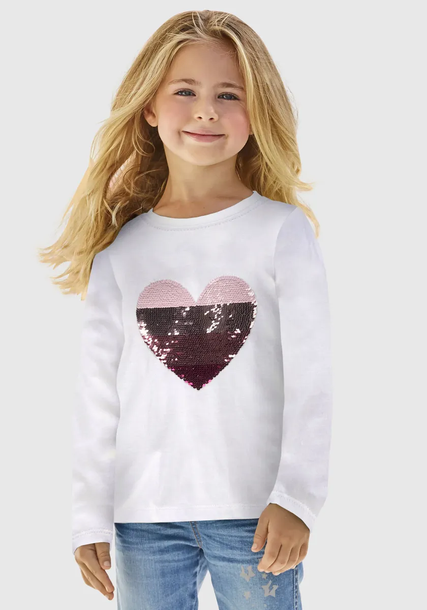KIDSWORLD рубашка с длинными рукавами "с двусторонним сердечком из пайеток", белый
KIDSWORLD рубашка с длинными рукавами "с двусторонним сердечком из пайеток", белый
