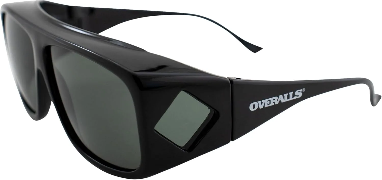 Комбинезон поверх очков. Солнцезащитные очки с черной оправой и поляризованными серыми линзами. Защита от УФ-излучения. Надежная фиксация Overalls, Black
Комбинезон поверх очков. Солнцезащитные очки с черной оправой и поляризованными серыми линзами. Защита от УФ-излучения. Надежная фиксация Overalls, Black