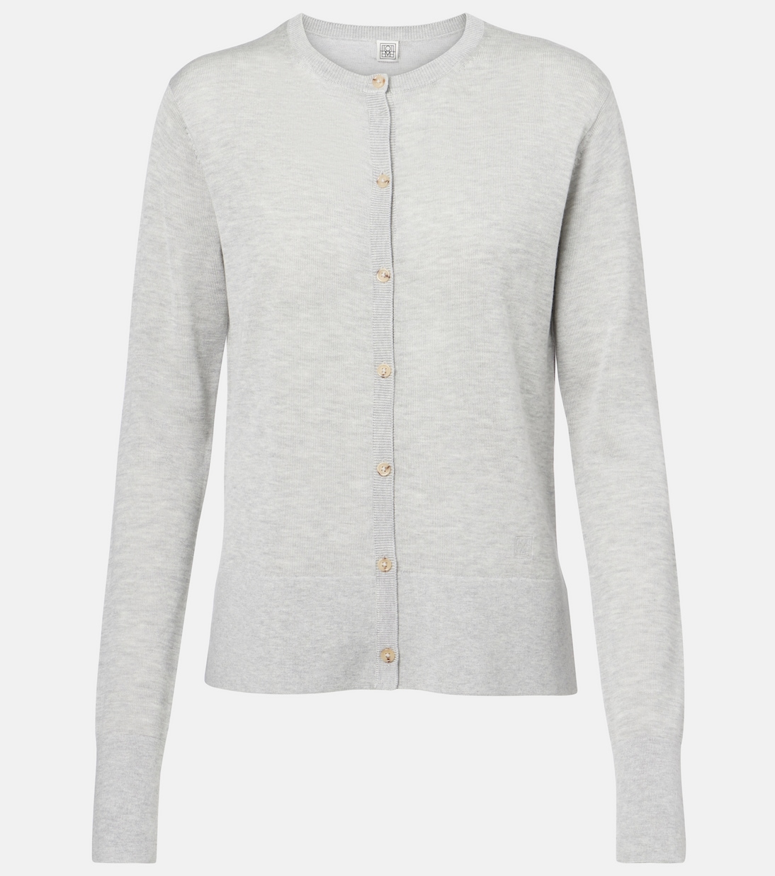 Кардиган с логотипом Toteme, Grey Melange
Кардиган с логотипом Toteme, Grey Melange