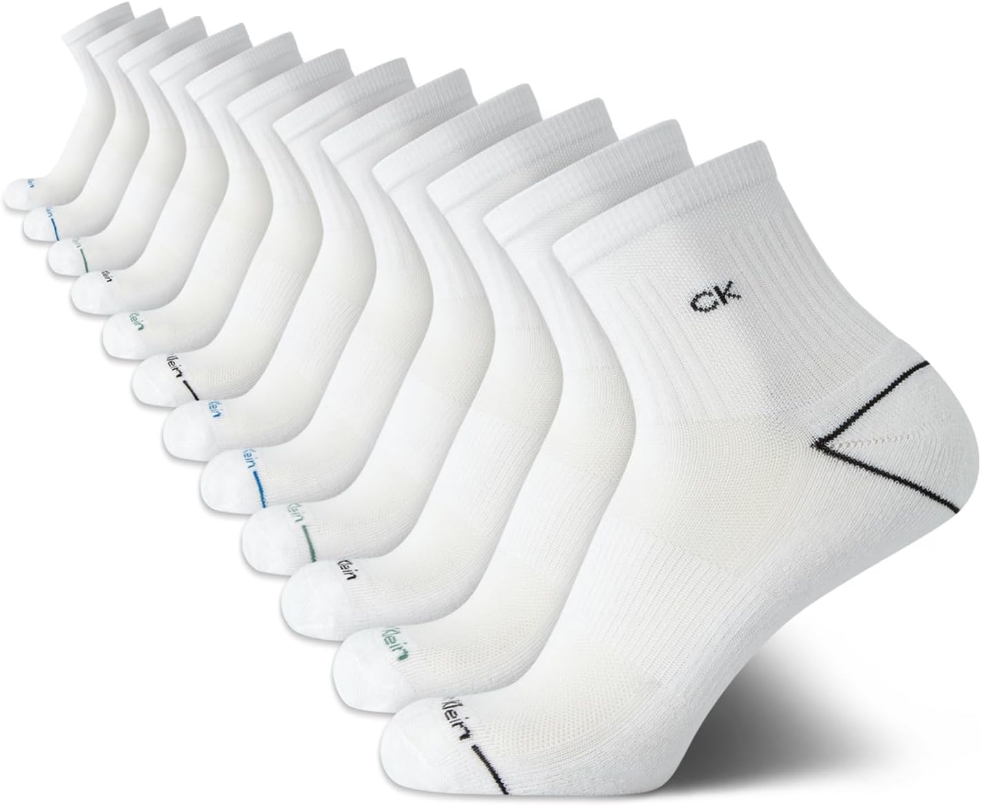 Мужские носки Calvin Klein Quarter - 12 шт., мягкие, дышащие, с высокой амортизацией, спортивные носки для мужчин с поддержкой свода стопы, White
Мужские носки Calvin Klein Quarter - 12 шт., мягкие, дышащие, с высокой амортизацией, спортивные носки для мужчин с поддержкой свода стопы, White