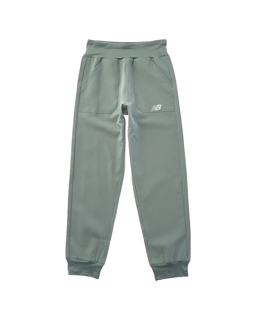 New Balance Тканые спортивные брюки, зеленый 
New Balance Тканые спортивные брюки, зеленый