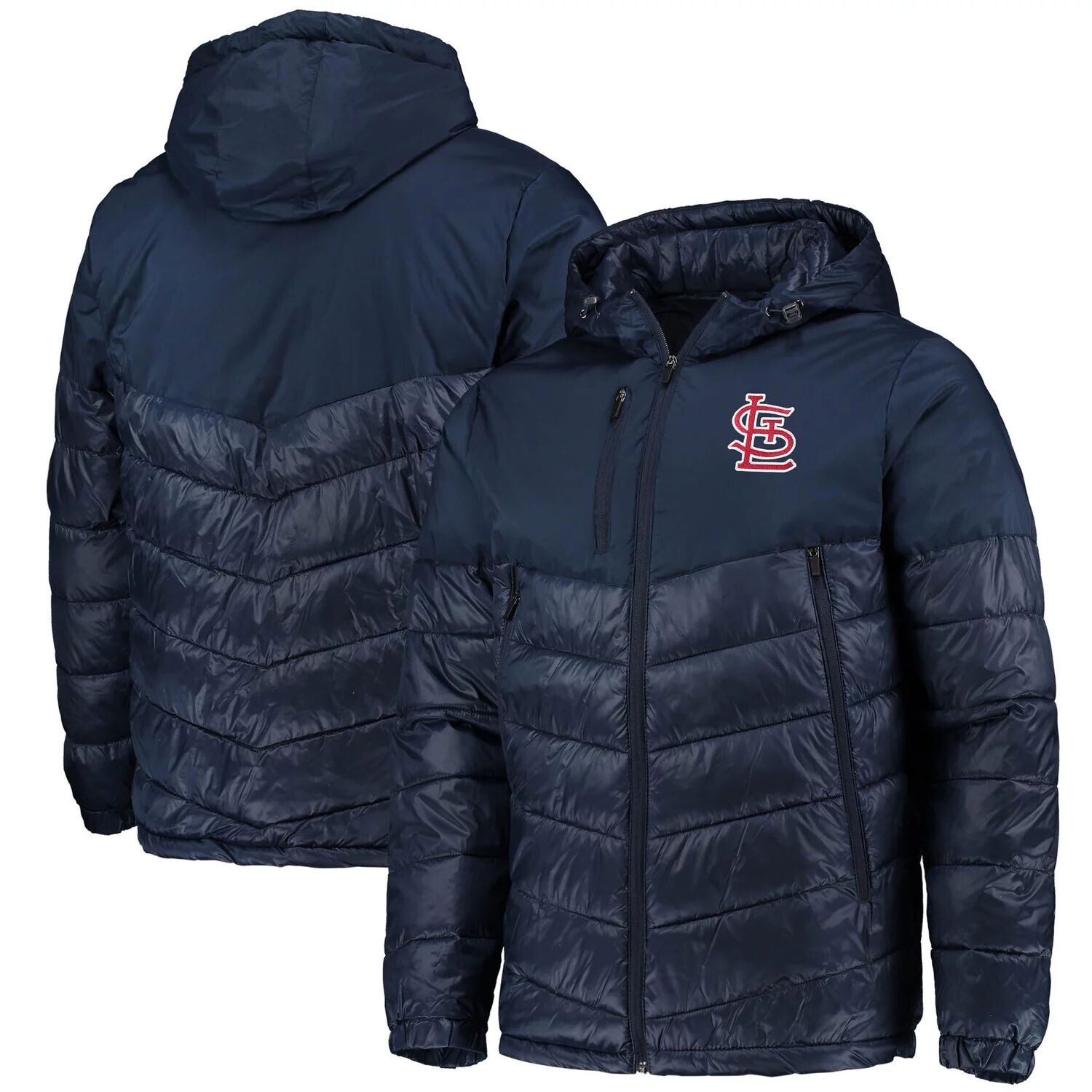 Мужская спортивная куртка Carl Banks Navy St. Louis Cardinals Storm с капюшоном и пуховой курткой на молнии во всю длину G-III
Мужская спортивная куртка Carl Banks Navy St. Louis Cardinals Storm с капюшоном и пуховой курткой на молнии во всю длину G-III