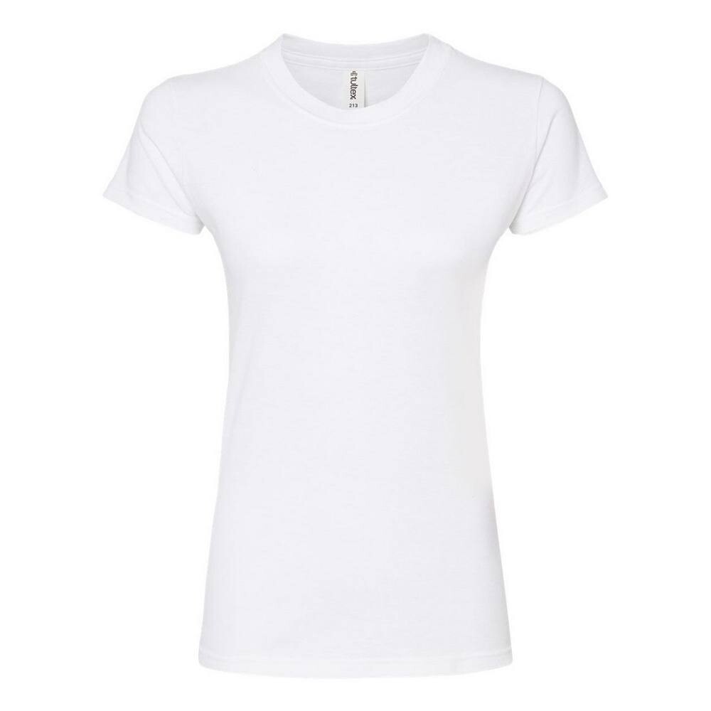 Tultex Женская футболка из тонкого джерси приталенного кроя, белый
Tultex Женская футболка из тонкого джерси приталенного кроя, белый