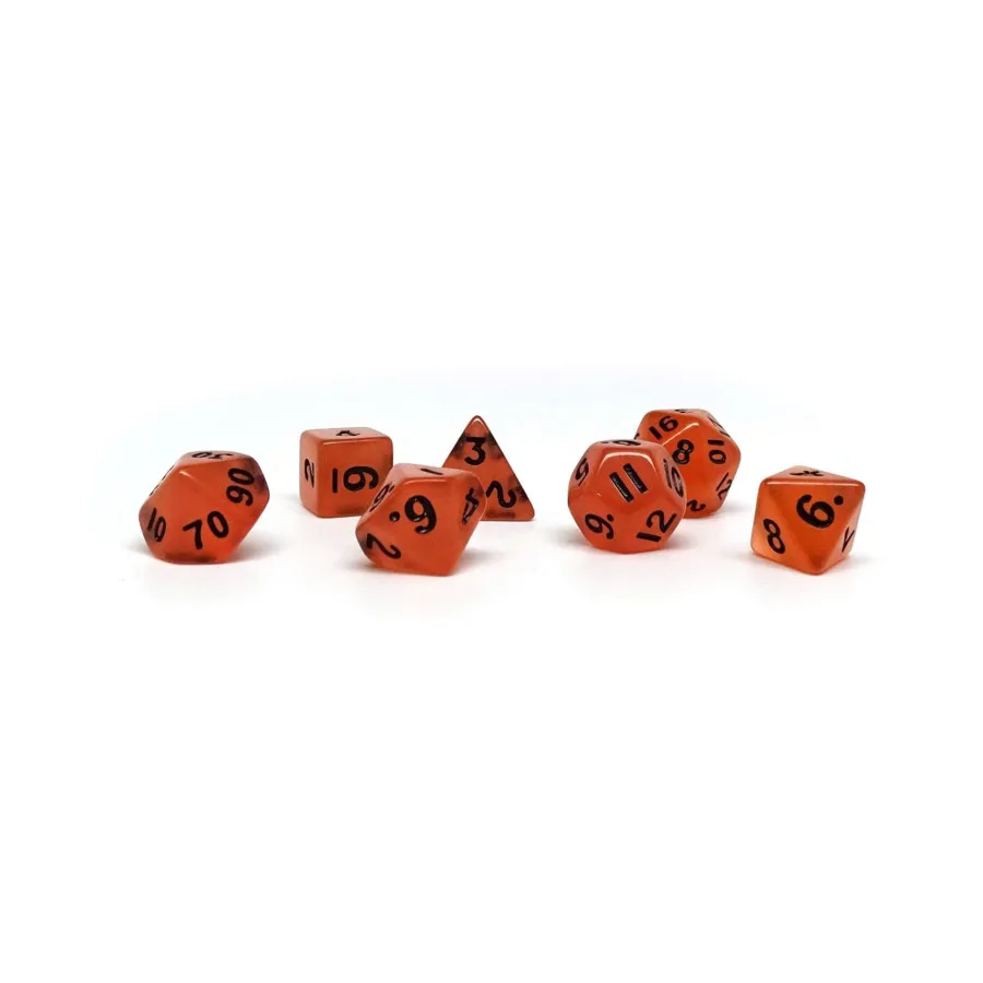 Оранжевое свечение в темноте с черным (7), Dice - Mini 7 Piece Poly Sets (Easy Roller Dice)
Оранжевое свечение в темноте с черным (7), Dice - Mini 7 Piece Poly Sets (Easy Roller Dice)