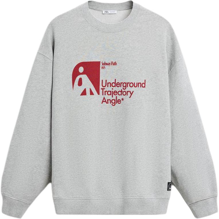 Свитер мужской с принтом зебры серый ZARA 
Свитер мужской с принтом зебры серый ZARA