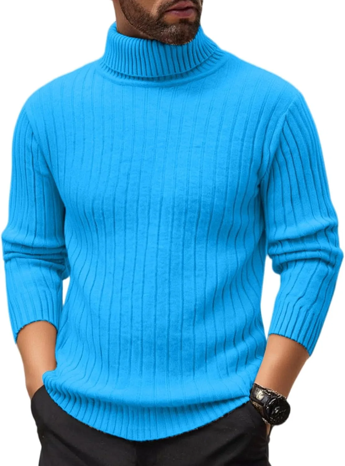 DuDubaby Oversized свитер мужской, Solid Color, Turtleneck, Ribbed Knit
DuDubaby Oversized свитер мужской, Solid Color, Turtleneck, Ribbed Knit