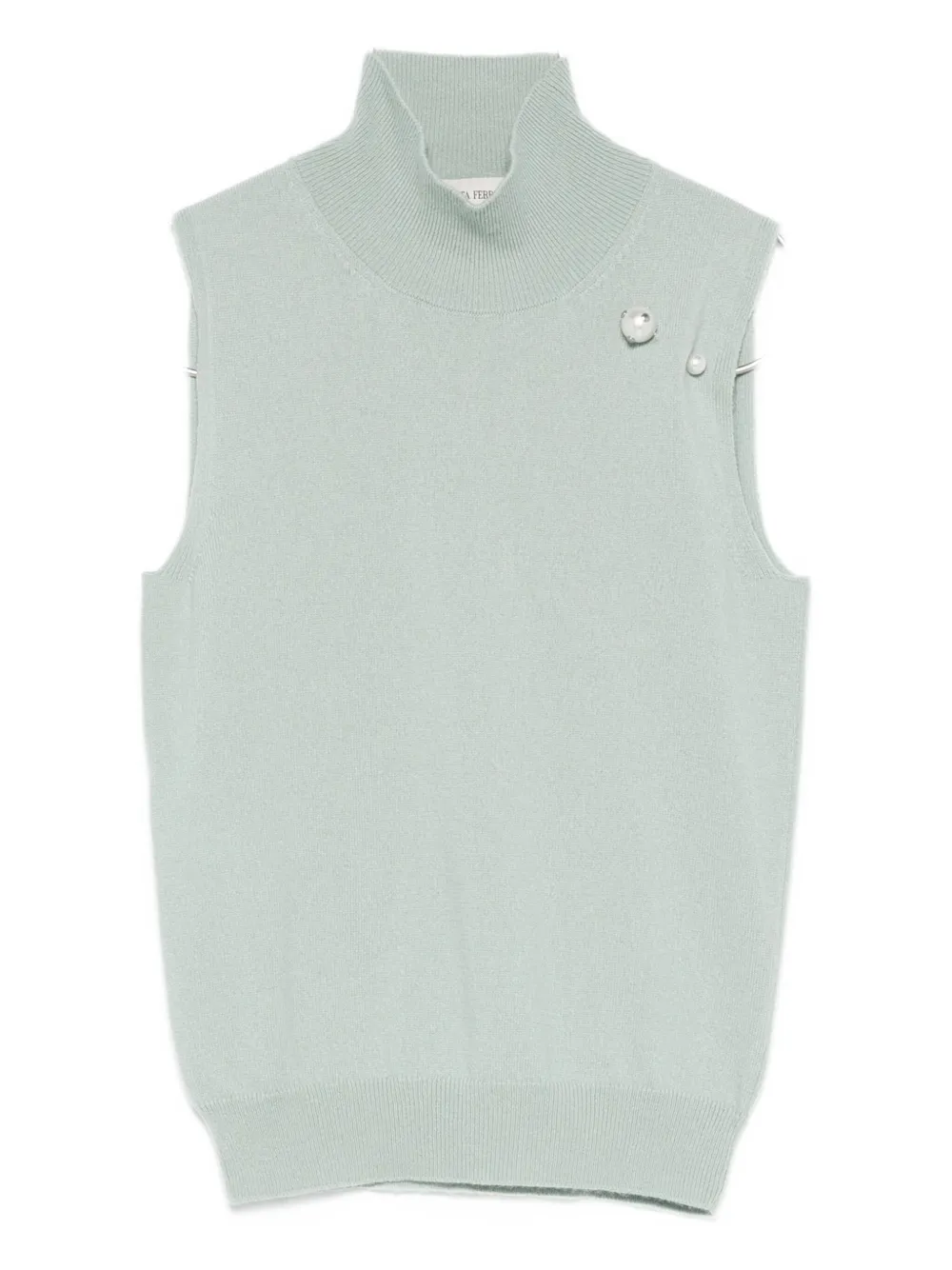 Топ с высоким воротом, украшенный жемчугом Alberta Ferretti, зеленый
Топ с высоким воротом, украшенный жемчугом Alberta Ferretti, зеленый