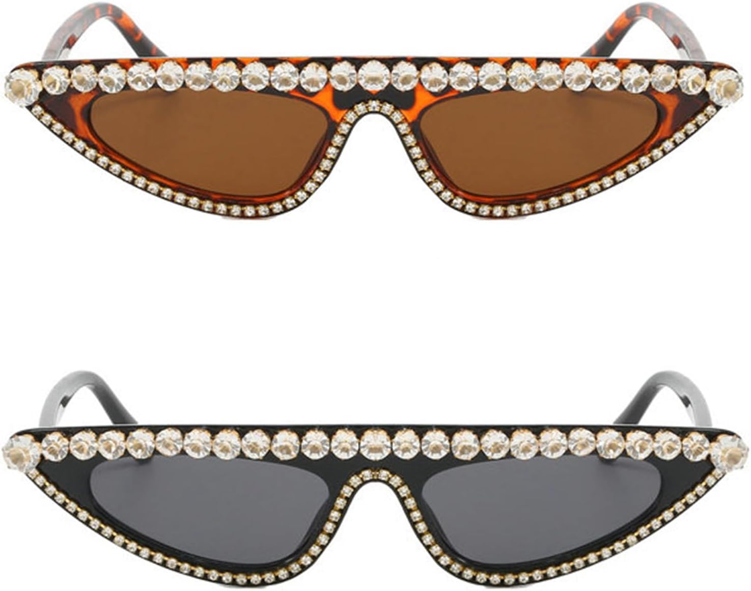 Солнцезащитные очки Willochra в форме маленького треугольника «кошачий глаз» для женщин, винтажные, с блестящими кристаллами, модные, в стиле ретро, конфетных цветов, 2pcs-black&leopard
Солнцезащитные очки Willochra в форме маленького треугольника «кошачий глаз» для женщин, винтажные, с блестящими кристаллами, модные, в стиле ретро, конфетных цветов, 2pcs-black&leopard