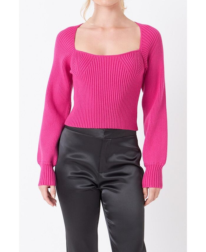 Женский вязаный топ endless rose, розовый 
Женский вязаный топ endless rose, розовый