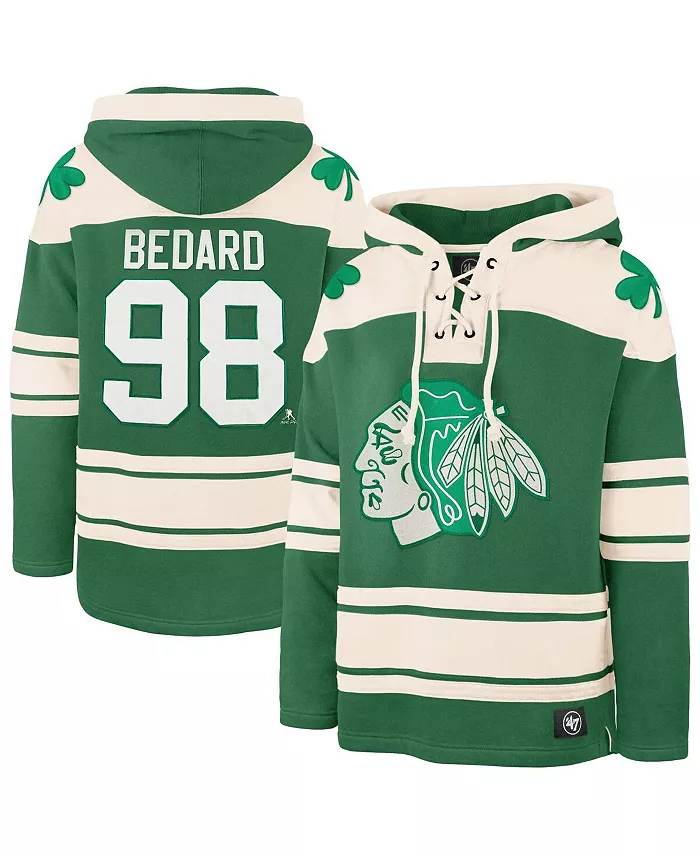 Мужская толстовка на молнии Chicago Blackhawks в келли-грин с именем и номером игрока Connor Bedard, посвященная Дню Святого Патрика '47 Brand
Мужская толстовка на молнии Chicago Blackhawks в келли-грин с именем и номером игрока Connor Bedard, посвященная Дню Святого Патрика '47 Brand