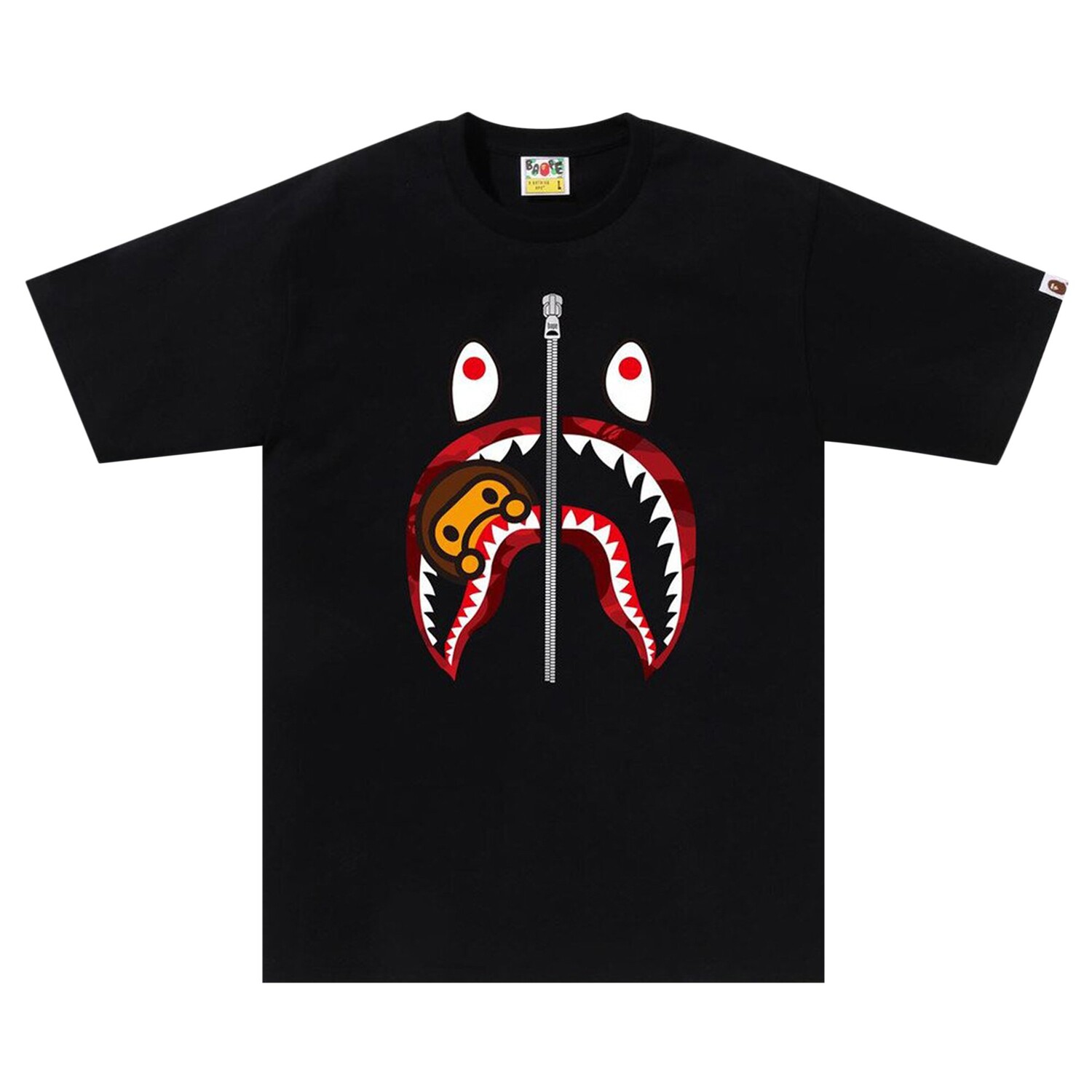 Футболка BAPE Color Camo Milo Shark, черный/красный
Футболка BAPE Color Camo Milo Shark, черный/красный