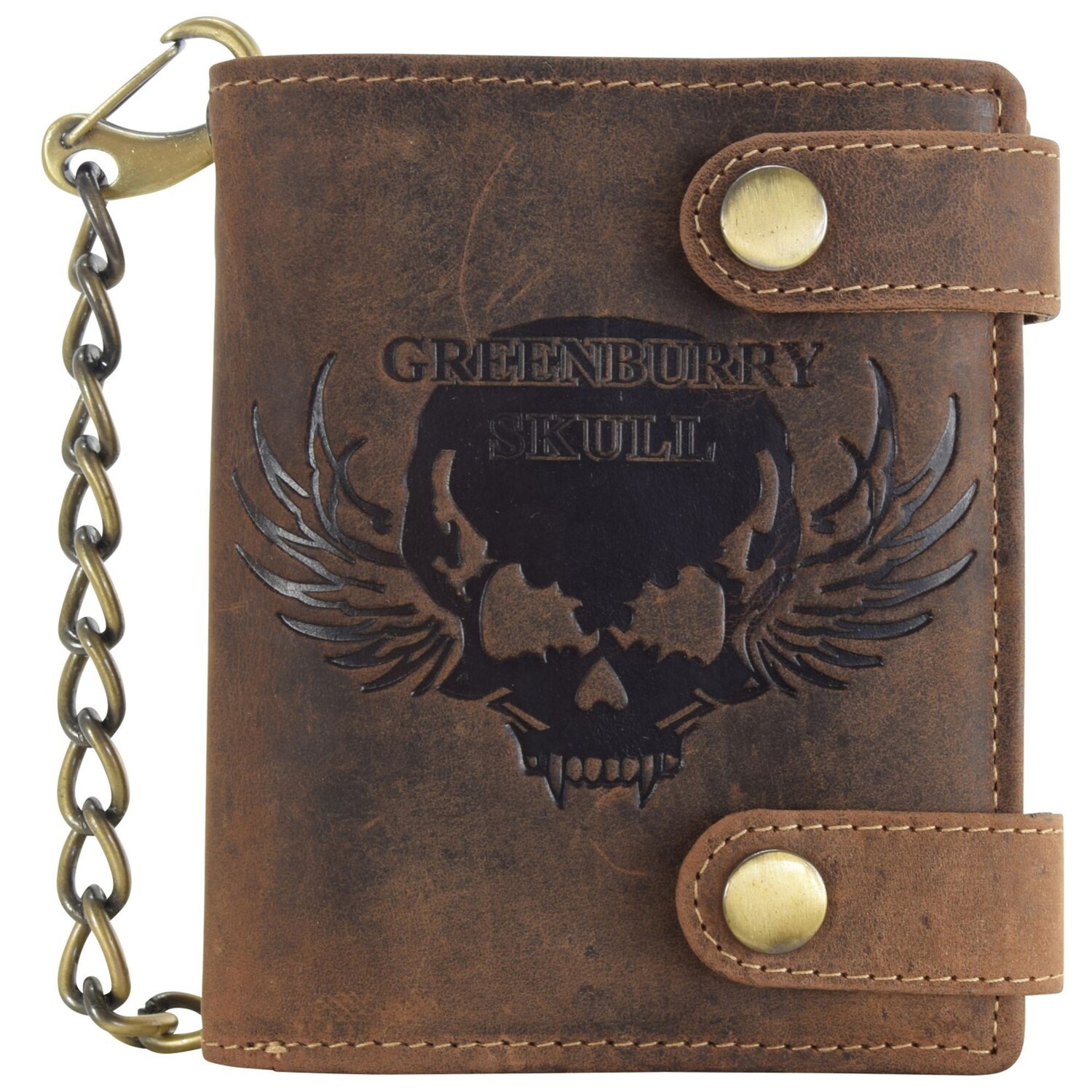 Кошелек Greenburry Vintage Skull Leder 10 см, коричневый
Кошелек Greenburry Vintage Skull Leder 10 см, коричневый