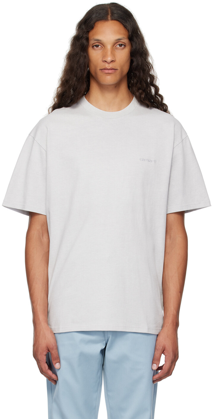 Футболка с надписью «Серый Дастер» Carhartt Work In Progress 
Футболка с надписью «Серый Дастер» Carhartt Work In Progress