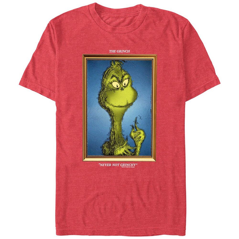Футболка с рисунком Big & Tall Dr. Seuss Grinch Never Not Grinchy Licensed Character, цвет Red Heather
Футболка с рисунком Big & Tall Dr. Seuss Grinch Never Not Grinchy Licensed Character, цвет Red Heather