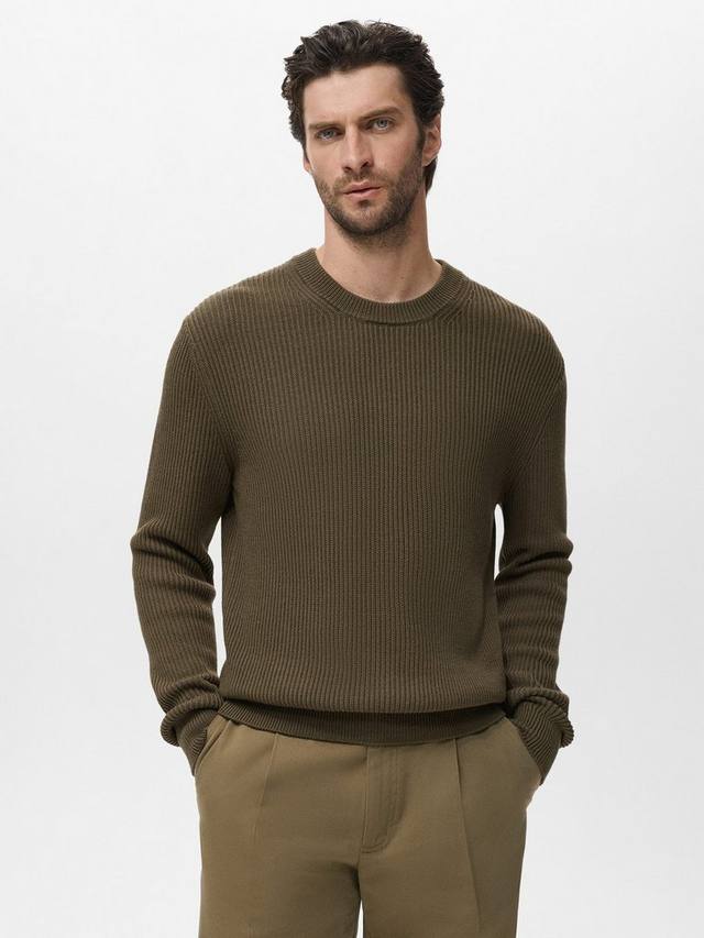 Свитер из хлопкового рибана с круглым вырезом Madeira Mango, Dark Green
Свитер из хлопкового рибана с круглым вырезом Madeira Mango, Dark Green