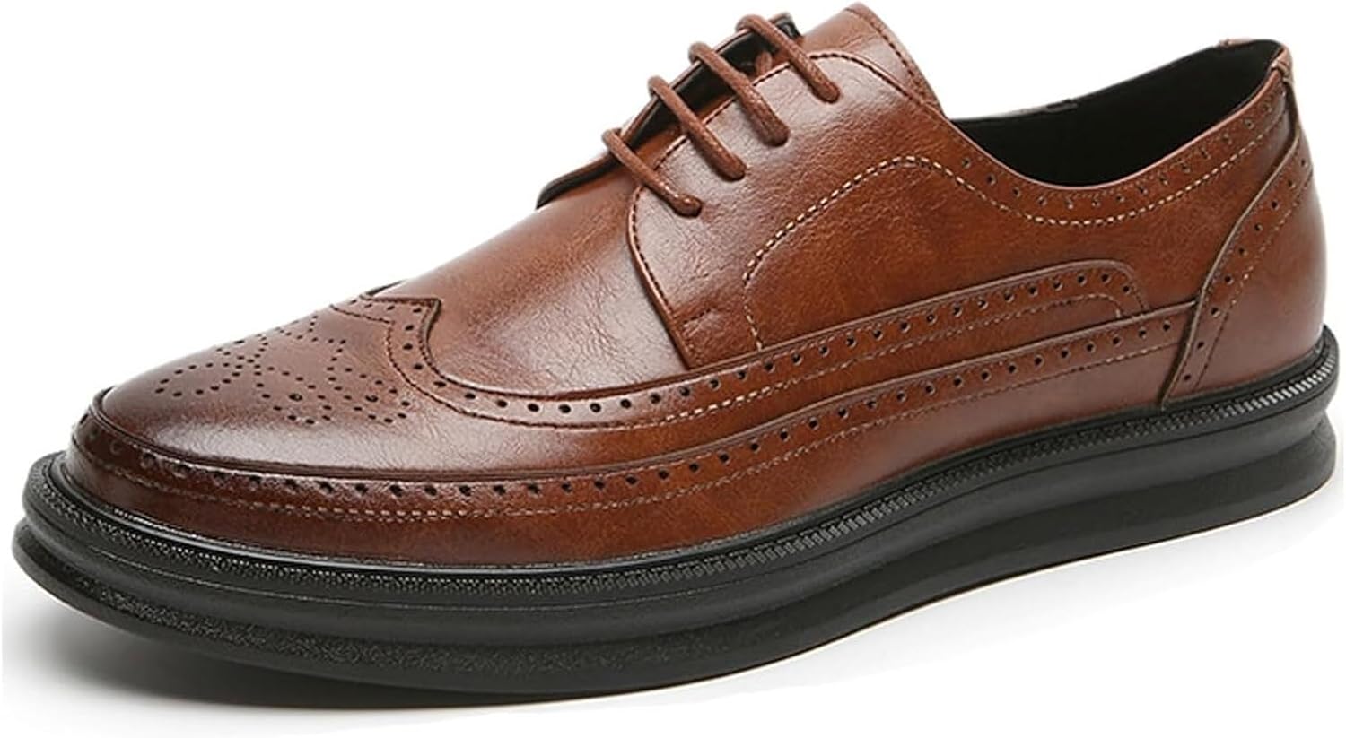 Мужские повседневные кроссовки с крыльями, классические кожаные туфли, модные платформенные оксфорды с крыльями для мужчин Generic, коричневый
Мужские повседневные кроссовки с крыльями, классические кожаные туфли, модные платформенные оксфорды с крыльями для мужчин Generic, коричневый