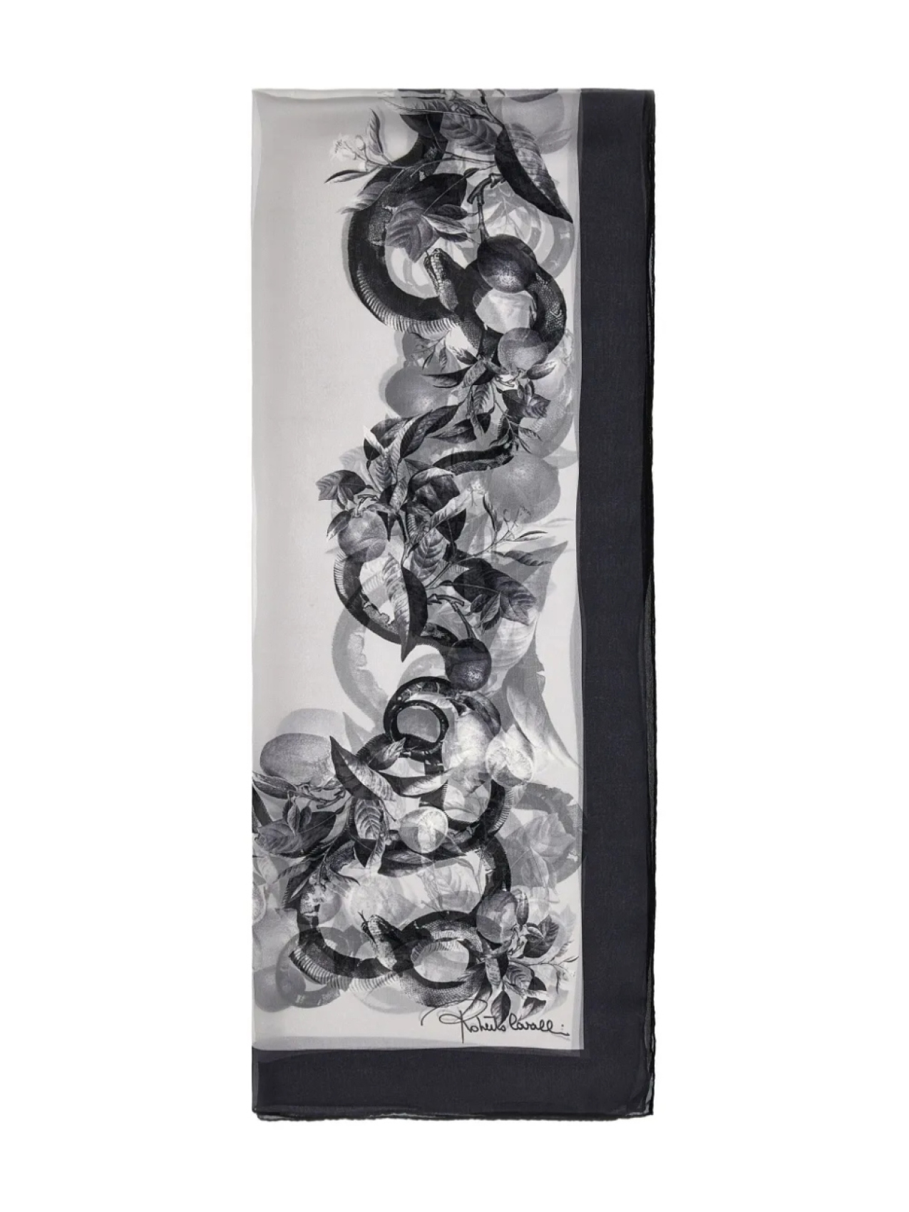 Шарф с принтом Roberto Cavalli, черный
Шарф с принтом Roberto Cavalli, черный