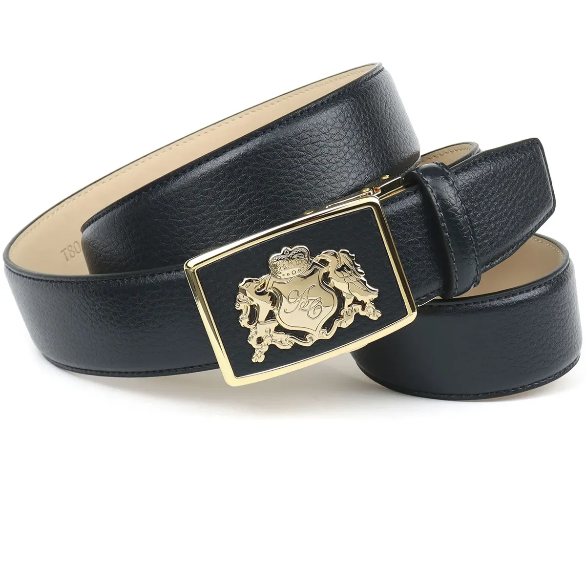 Кожаный ремень Anthoni Crown, автоматическая застежка, черный
Кожаный ремень Anthoni Crown, автоматическая застежка, черный