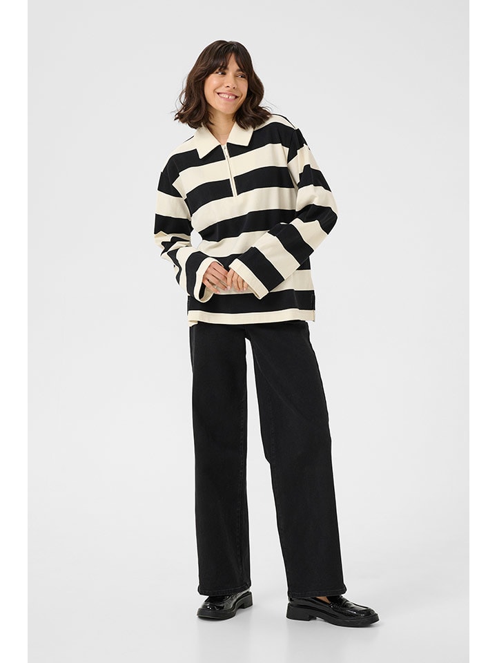 Kaffe Рубашка поло кремового/черного цвета
Kaffe Рубашка поло кремового/черного цвета