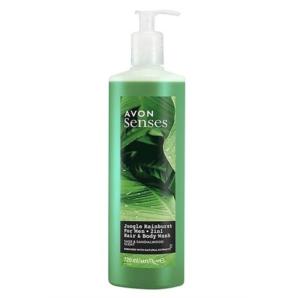 Senses Jungle Rainburst Sage And Sandalwood Scent Мужской шампунь для волос и тела 720 мл, Avon
Senses Jungle Rainburst Sage And Sandalwood Scent Мужской шампунь для волос и тела 720 мл, Avon